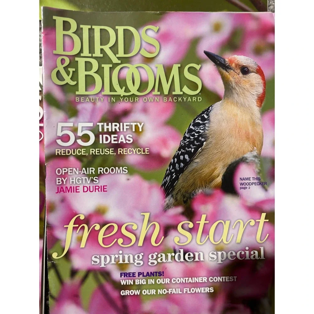 Birds & Blooms Magazine Lot of 5 Vintage Issues 2004-2010 Birding Gardening